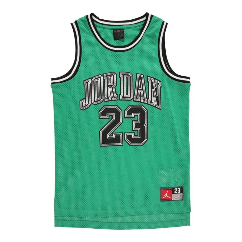 Jordan Tričko zelená / černá / bílá