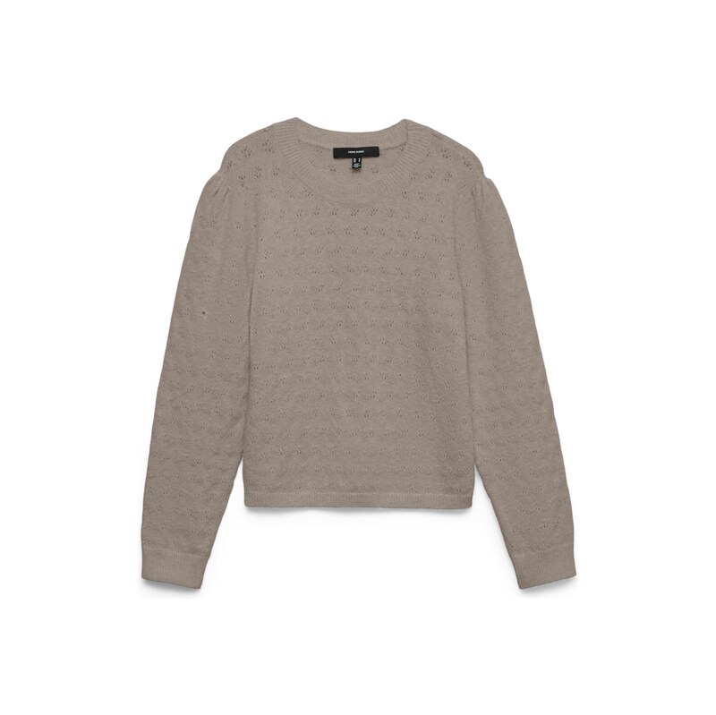 VERO MODA Svetr VMDOFFY šedobéžová