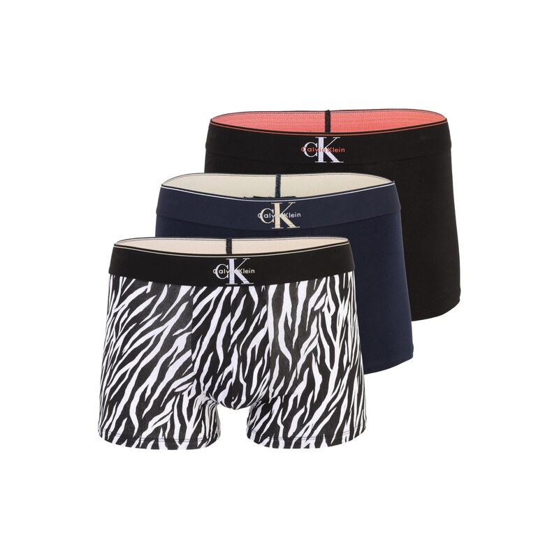 Calvin Klein Boxerky marine modrá / černá / bílá