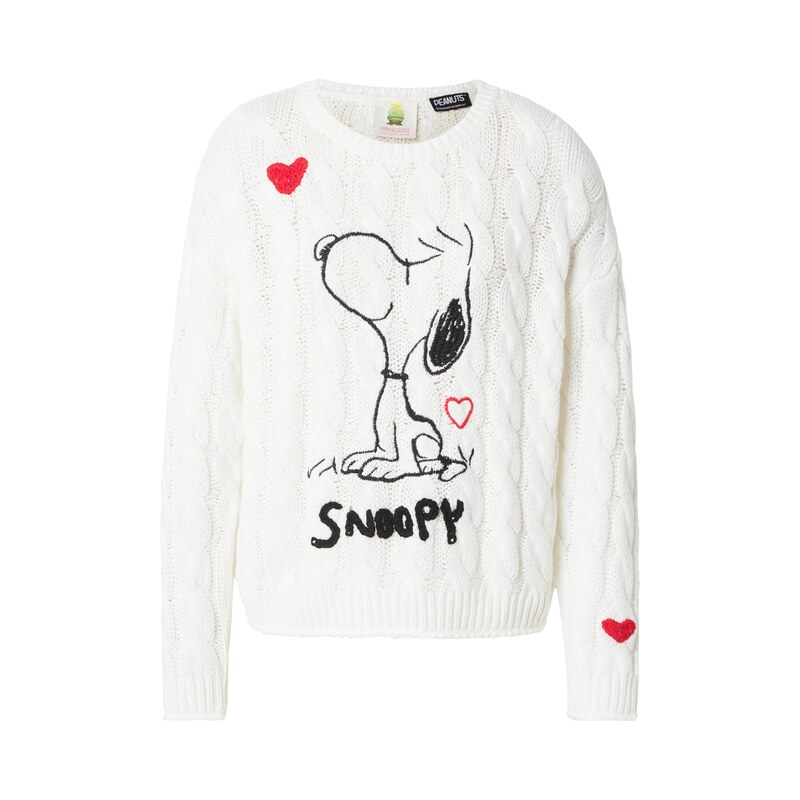 PRINCESS GOES HOLLYWOOD Svetr Snoopy červená / černá / offwhite