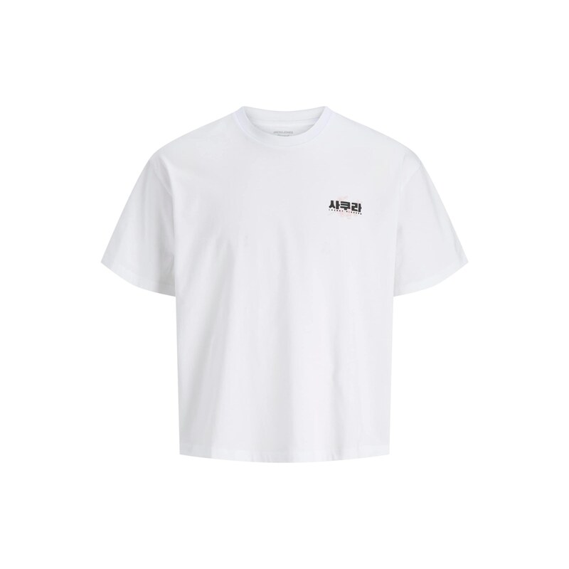 JACK & JONES Tričko JORKEN růžová / černá / bílá