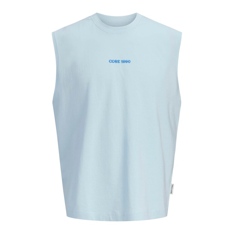 JACK & JONES Tričko JCOETERNA azurová / světlemodrá / bílá