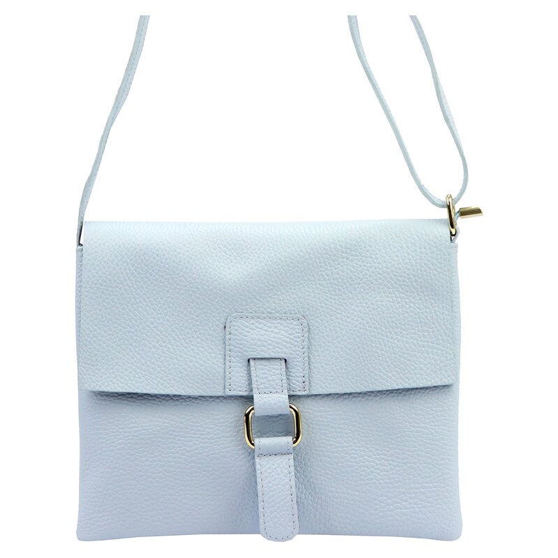 Luka Kožená crossbody kabelka 26-087 DL světle modrá