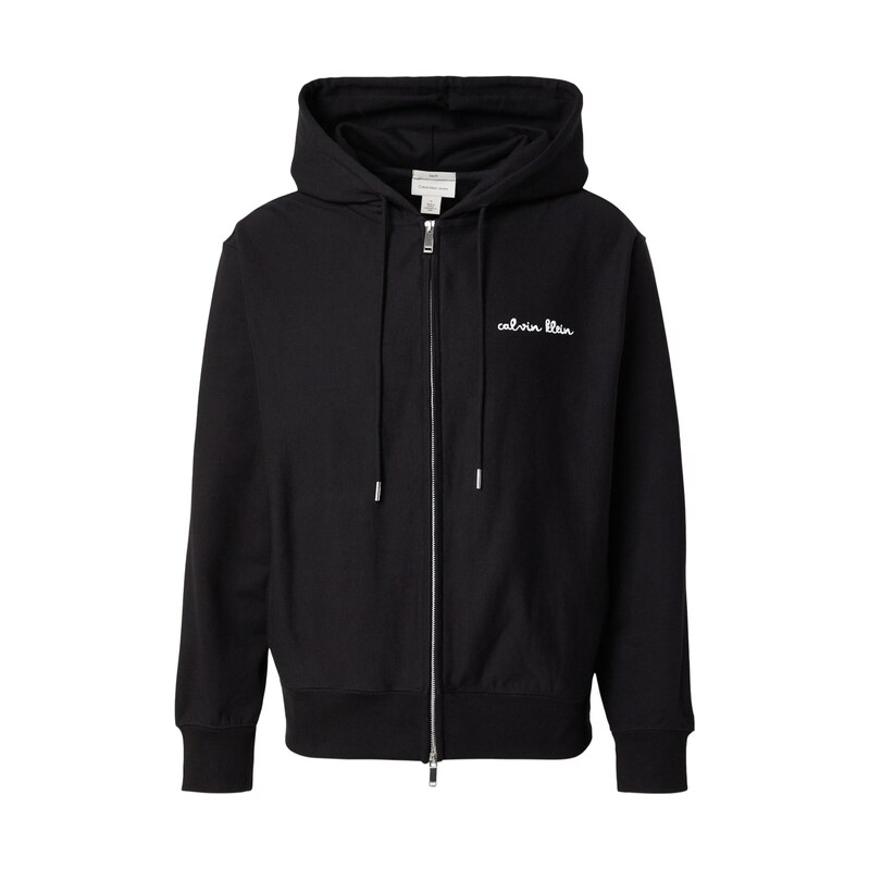 Calvin Klein Jeans Mikina azurová / černá / bílá