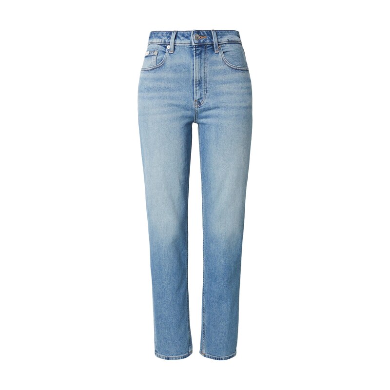 Calvin Klein Jeans Džíny Faded Whiskered Mom světlemodrá