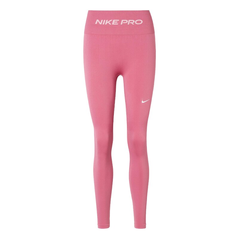 NIKE Sportovní kalhoty Nike Pro pitaya / bílá