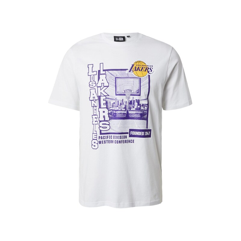 NEW ERA Tričko NBA LOSLAK žlutá / fialová / bílá