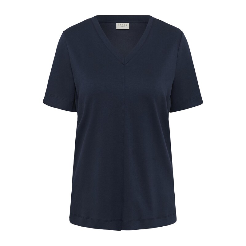 KAFFE CURVE Tričko KCAnnia marine modrá