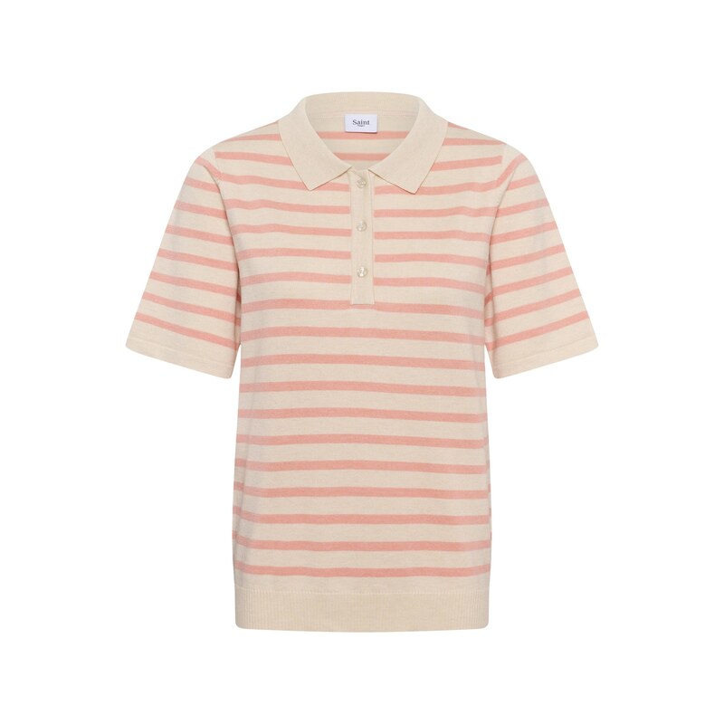 SAINT TROPEZ Svetr MilaSZ růžová / bílá