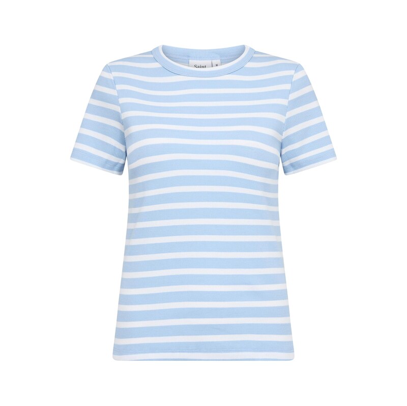 SAINT TROPEZ Tričko nebeská modř / bílá