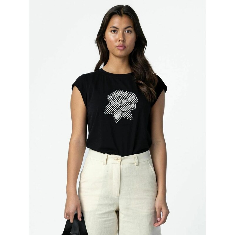 Coster Copenhagen Top  Mesh  černá
