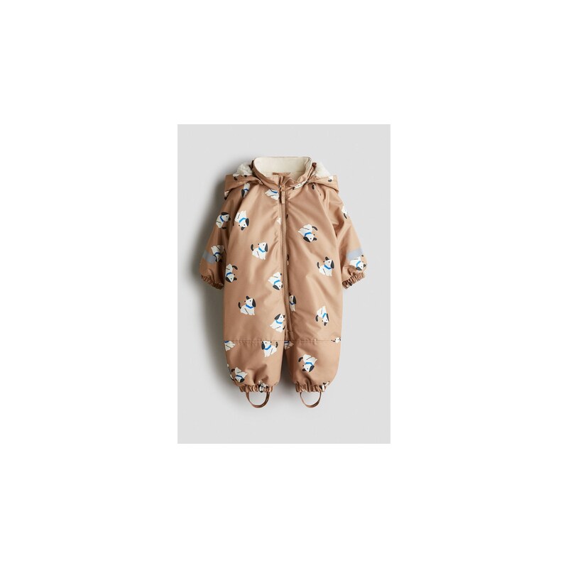 H&M - Kombinéza odpuzující vodu - Béžová/Pejsci