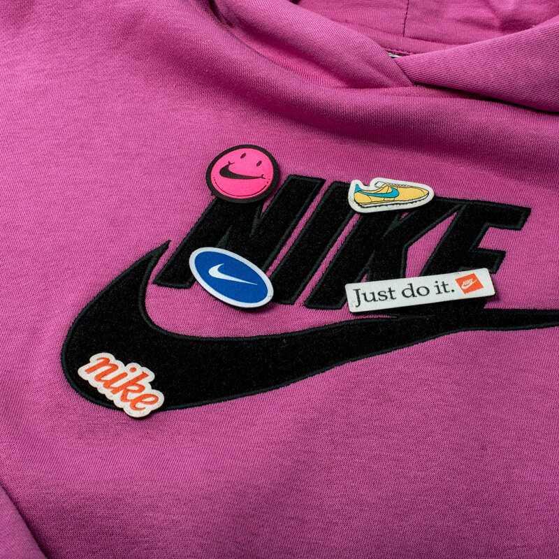 Dámská Mikina NIKE W NSW ICN CLSH FLC HOODIE BB CJ2034-691 – Fialová