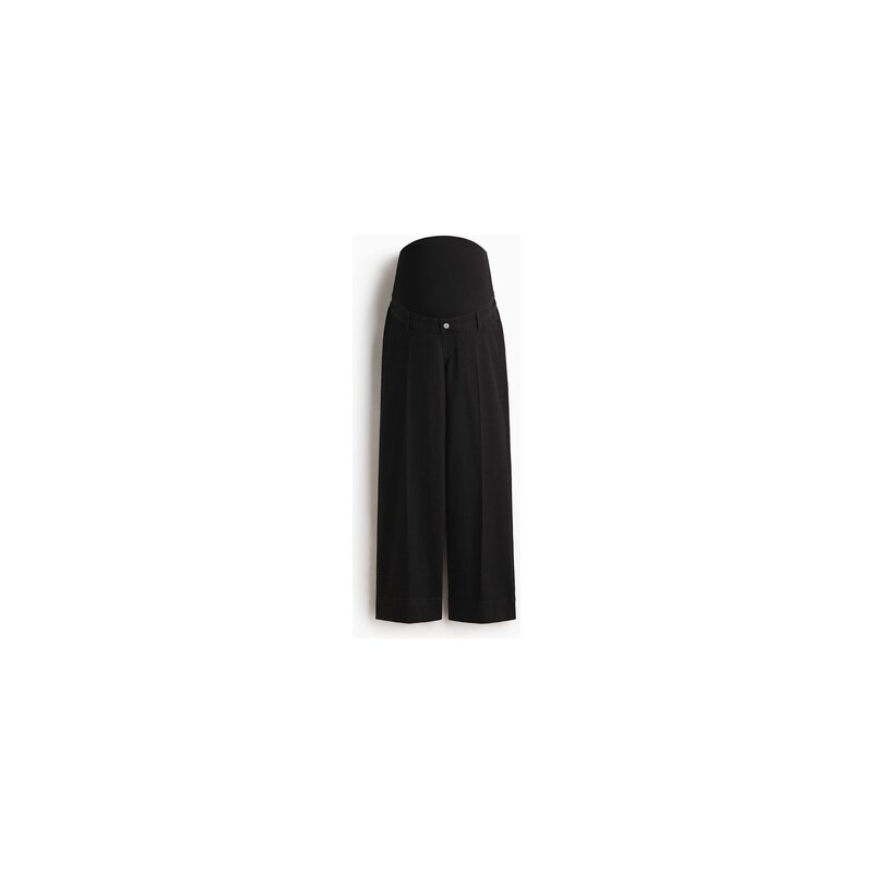 H&M - MAMA Wide Jeans - Černá
