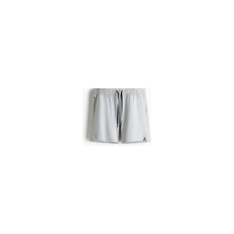 H&M - Sportovní šortky DryMove - Světle Šedý Melír