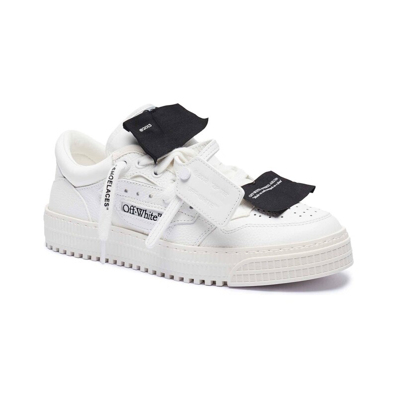 OFF-WHITE Kůžoné tenisky LOW TOP 3.0 OFF COURT