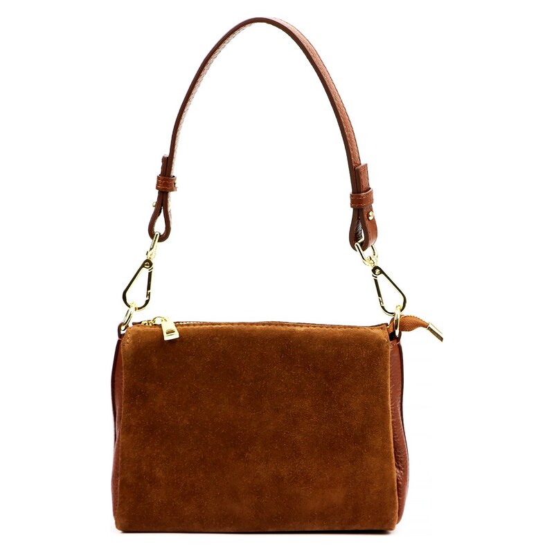 Kožená crossbody kabelka Luka 24-098 camel