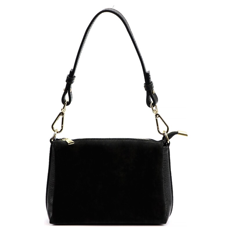 Kožená crossbody kabelka Luka 24-098 černá