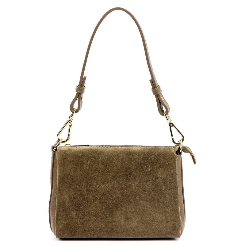 Kožená crossbody kabelka Luka 24-098 béžová