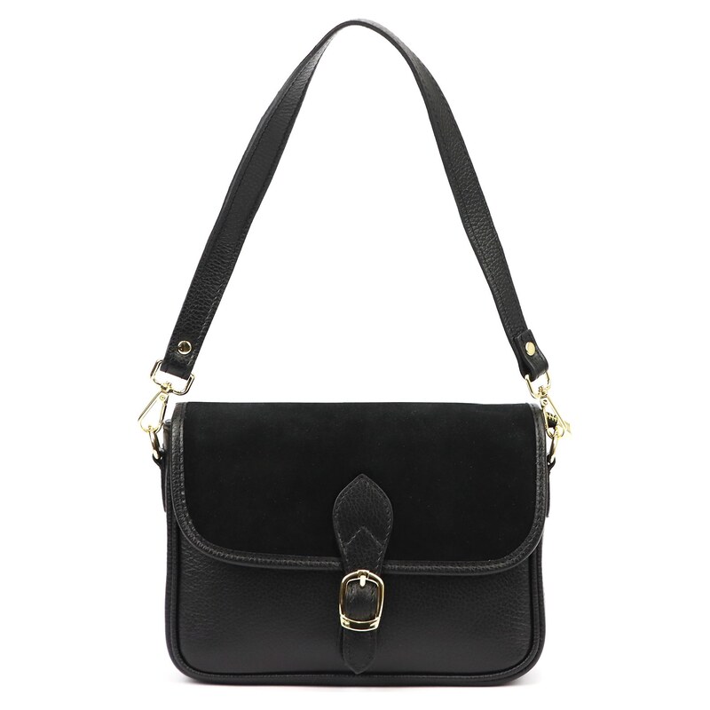 Kožená crossbody kabelka Luka 25-036-2 černá