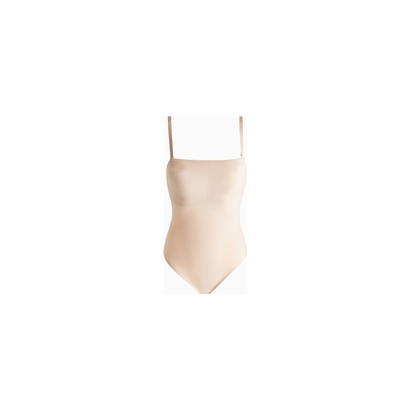H&M - Body thong z mikrovlákna Light Shape - Béžová