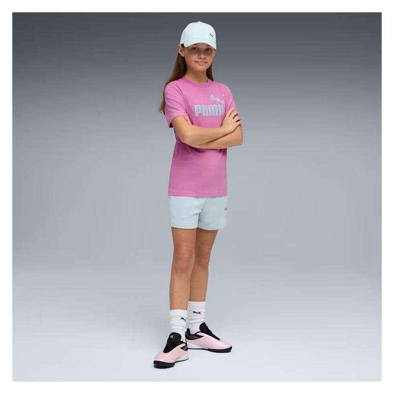 Puma ESS No.1 Logo Tee and Shorts Set G PINK