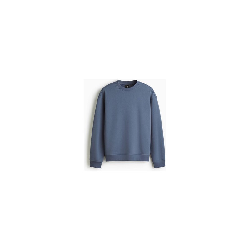 H&M - Mikina Loose Fit - Tlumená Modrá