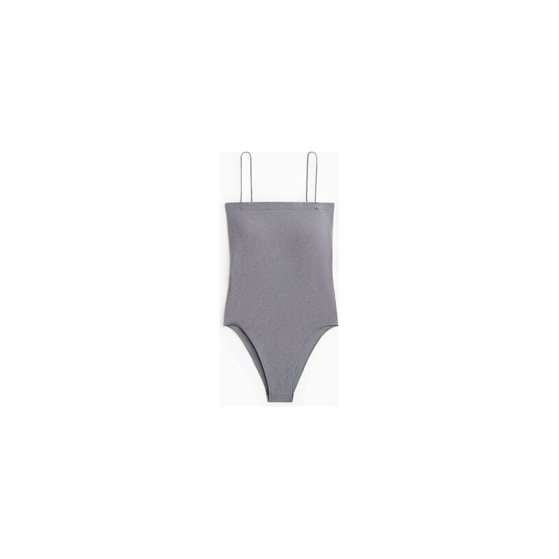 H&M - Třpytivé bezešvé body - Šedá