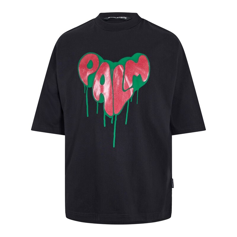 Tričko PALM ANGELS Black Fuchsia 4791324