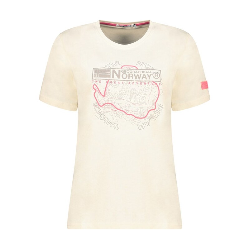 Tričko Geographical Norway Creme 647838