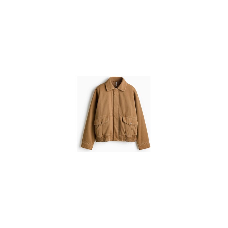 H&M - Vatovaná bunda - Tmavě Béžová