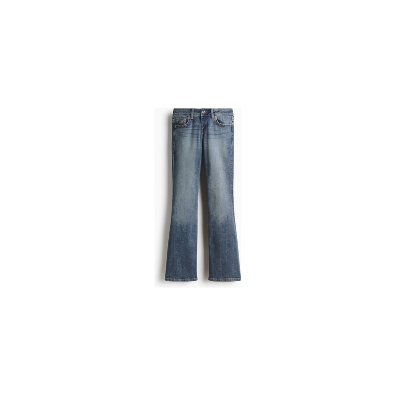 H&M - Flared Low Waist Jeans - Denim Blue