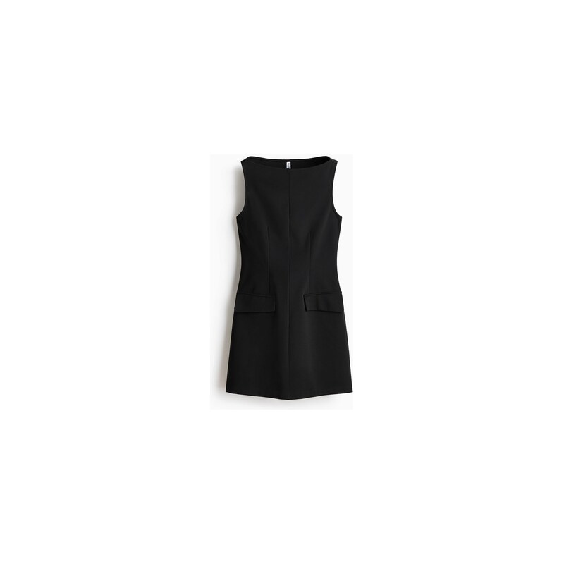 H&M - Šatys lodičkovým výstřihem - Černá