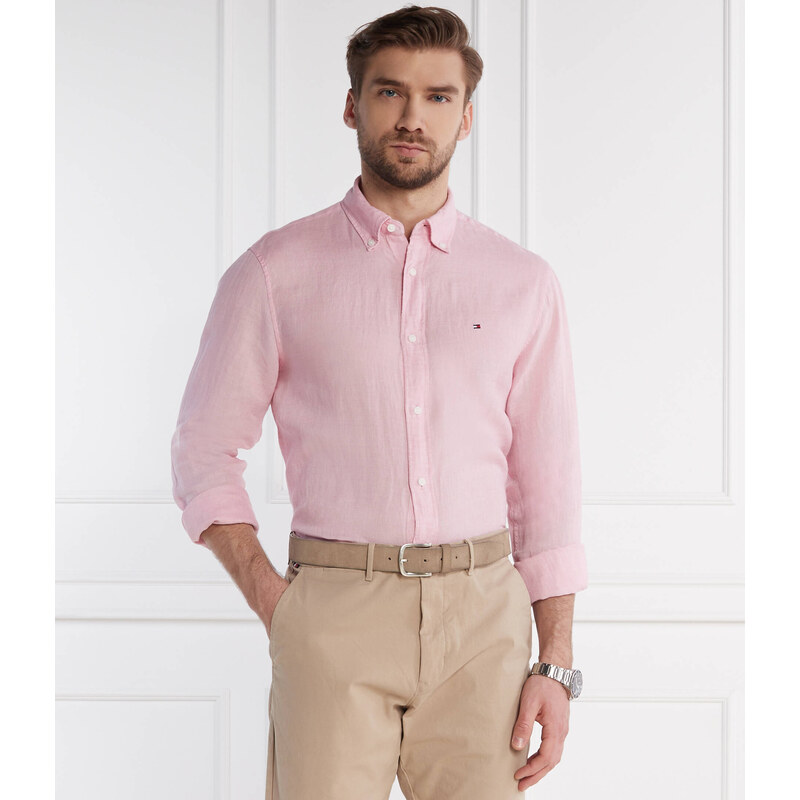 Tommy Hilfiger Lněná košile PIGMENT DYED | Regular Fit
