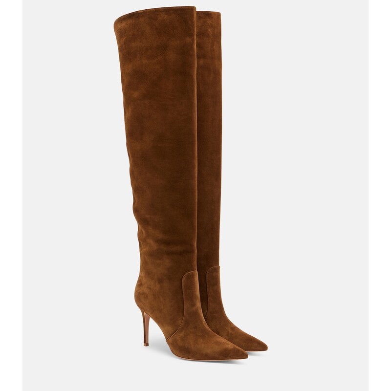 Gianvito Rossi Hansen suede knee-high boots