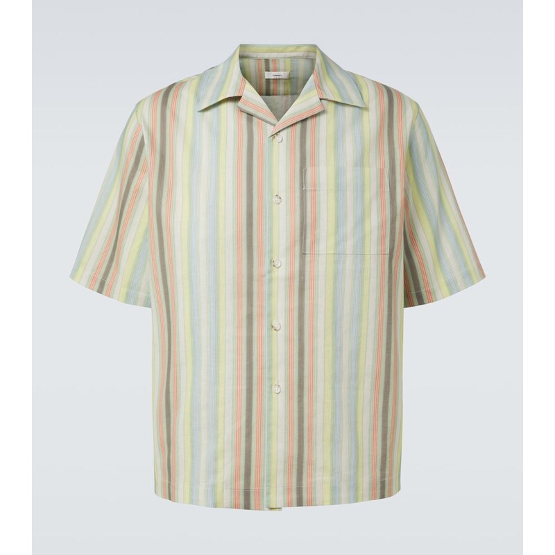 Commas Striped linen shirt