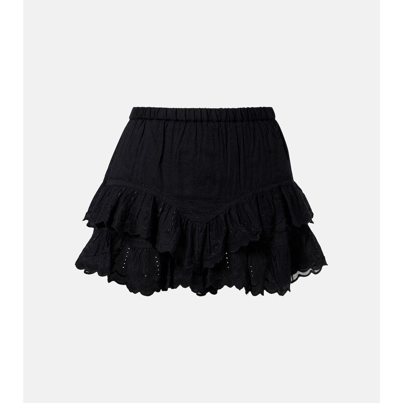 Marant Etoile Jocadia broderie anglaise cotton shorts