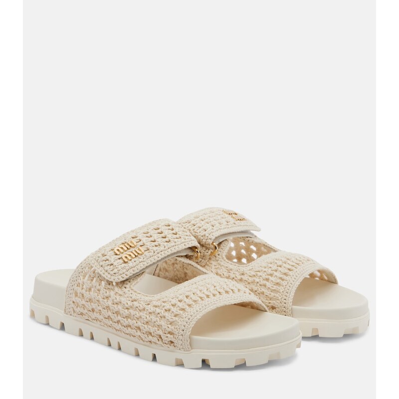 Miu Miu Crochet sandals