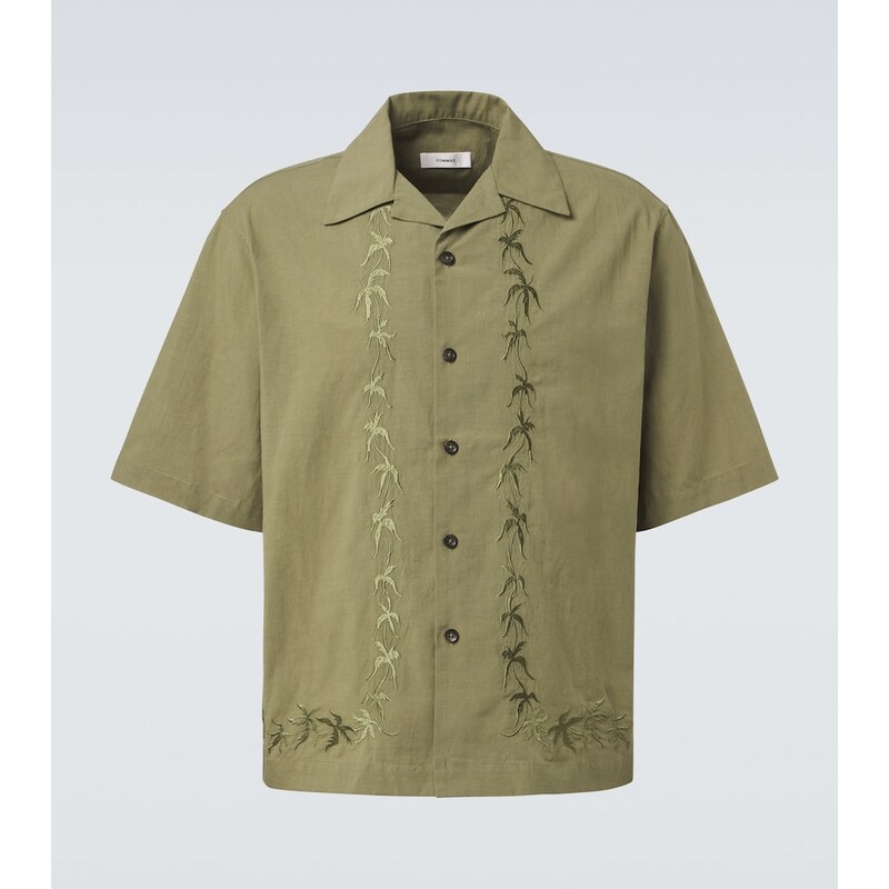Commas Embroidered bowling shirt