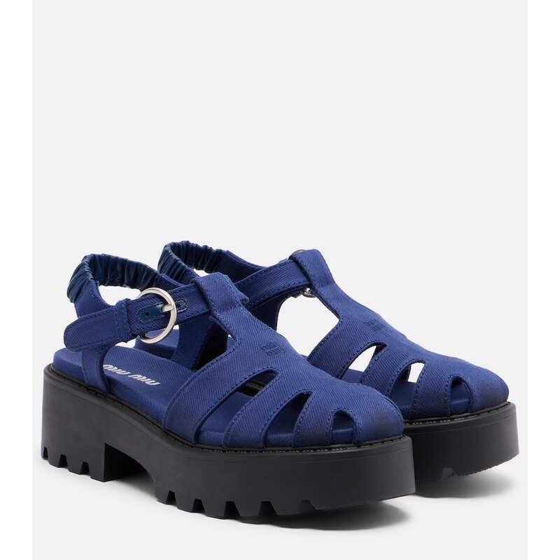 Miu Miu Platform slingback sandals