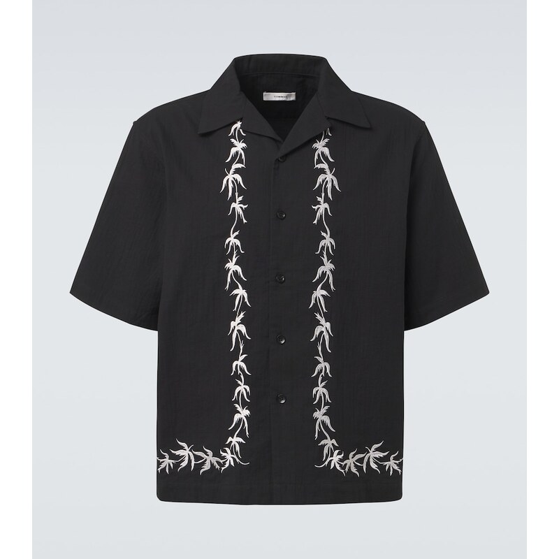 Commas Embroidered bowling shirt