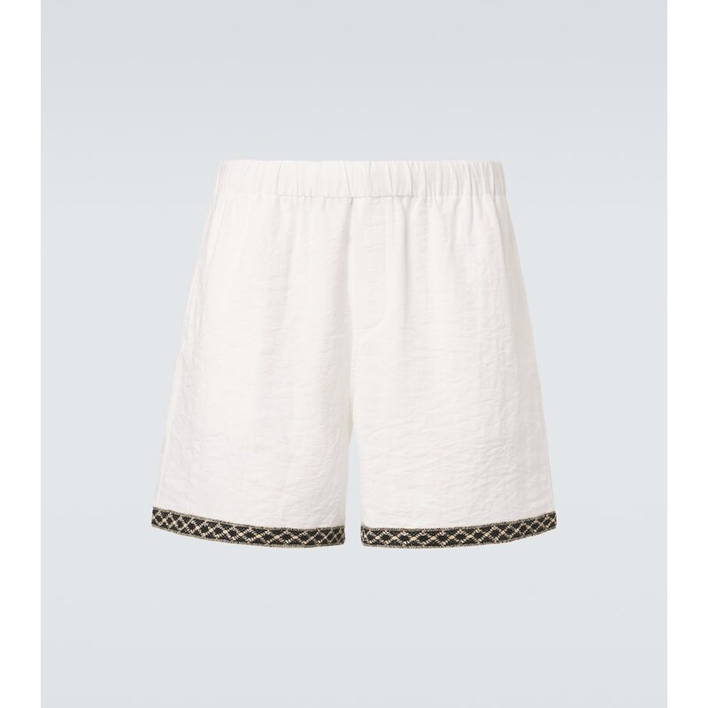 Commas Crochet-trimmed shorts