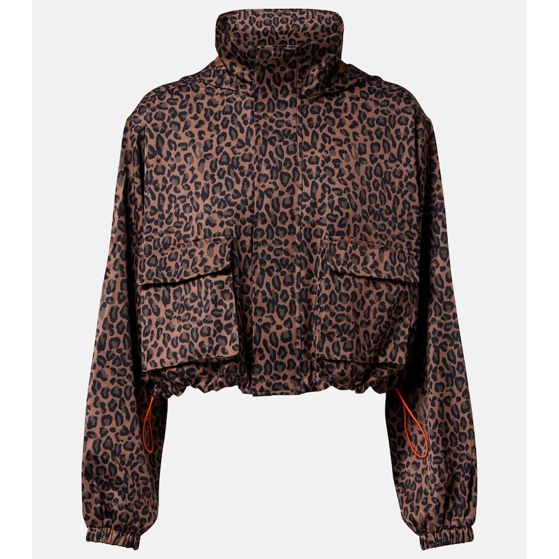 The Upside Ludlow Ace leopard-print track jacket