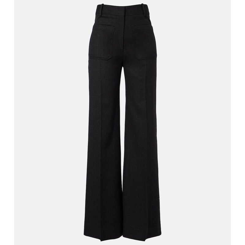 Victoria Beckham Alina virgin wool flared pants