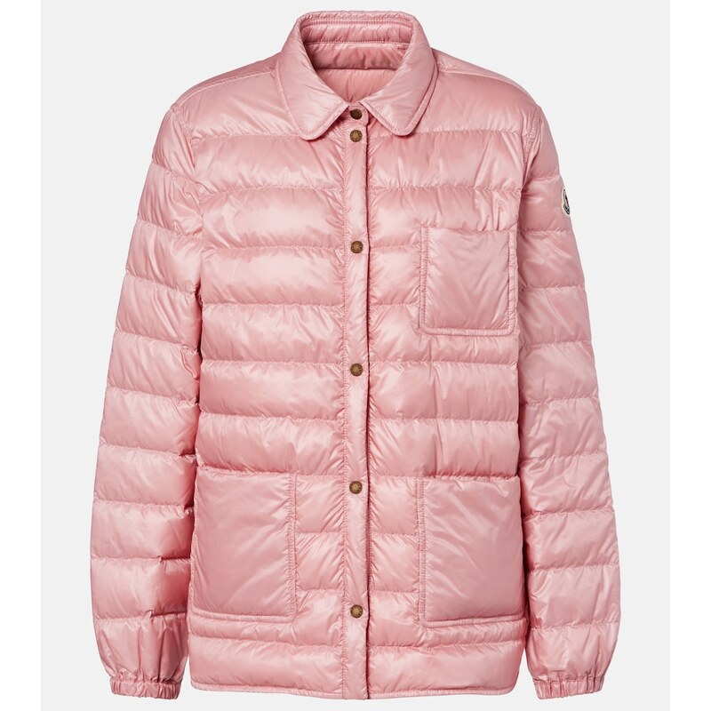 Dámská prošívaná bunda Moncler Fouine v barvě růžové