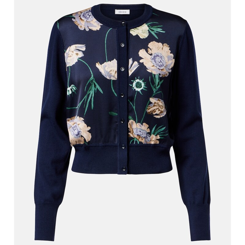 Erdem Floral wool cardigan