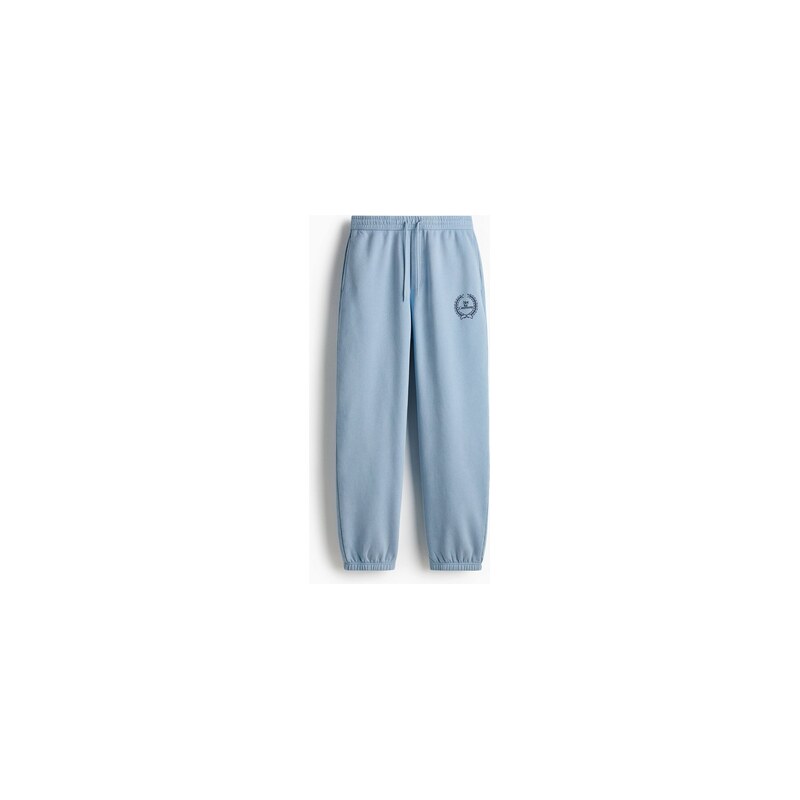 H&M - Teplákové kalhoty Loose Fit - Bleděmodrá