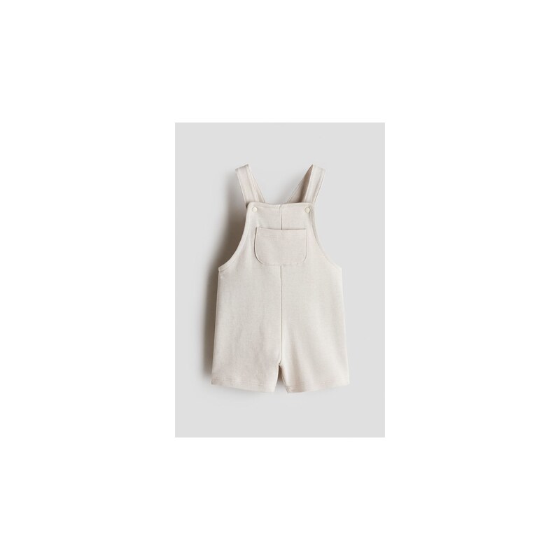 H&M - Teplákové šortkys laclem - Světle Béžová