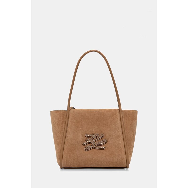 Karl Lagerfeld tote taška dámská semišová K/AUTOGRAPH