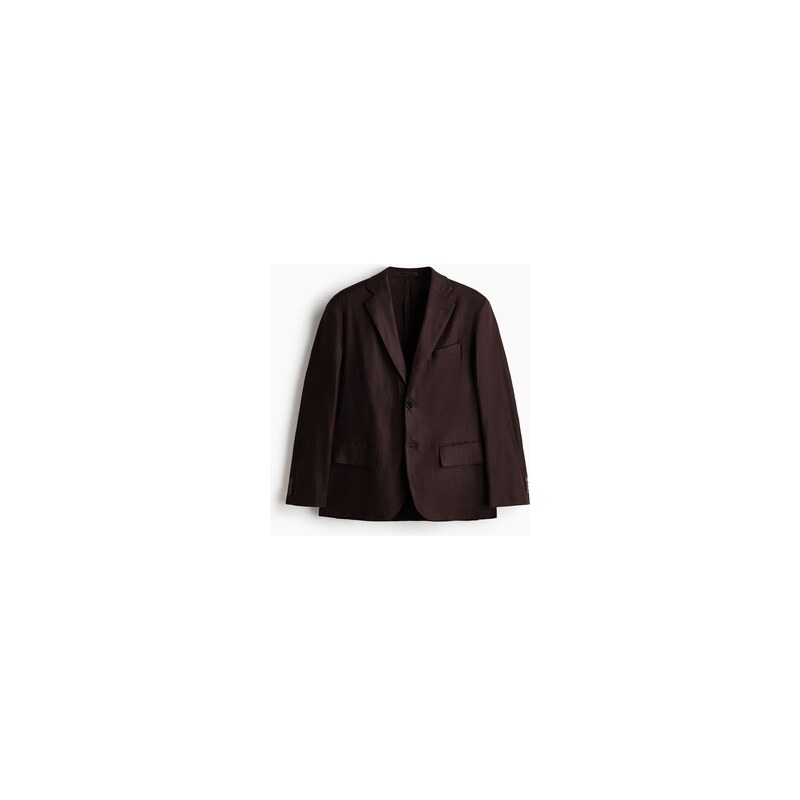 H&M - Sako Relaxed fit - Tmavě Hnědá